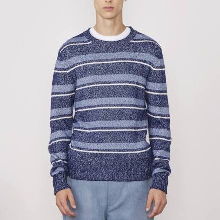 Ss22 Officine Generale Marco Htr Striped Sweater LSs22 Officine Generale Marco Htr Striped Sweater L