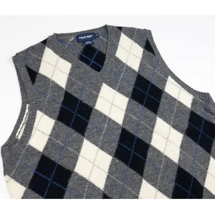 Ralph Lauren Men's Argyle Cashmere Sweater Vest