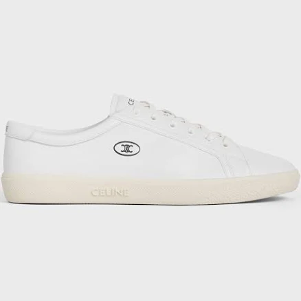 CELINE Men's Lou Low Lace-up Lambskin Leather Sneaker