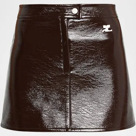 Courreges Women's Reedition Vinyl Mini Skirt