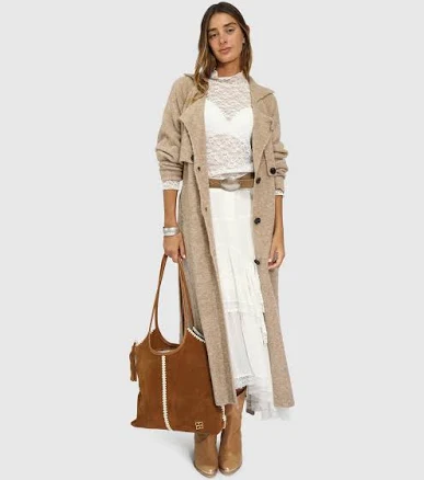 Belle & Bloom Live in Dream Maxi Trench Cardigan