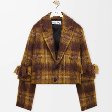 Loewe Brushed Wool-Blend Women Jacket
