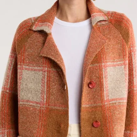Love Token Women's Plaid Longline Cardigan