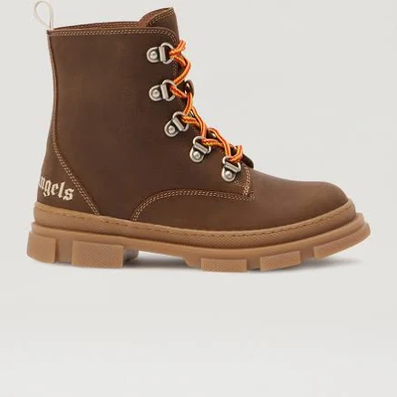 Palm Angels Kids Track Lace-Up Ankle Boots