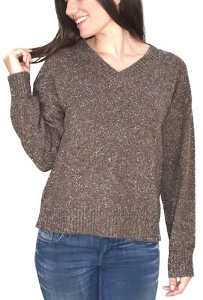 Donegal Tweed Vee Neck Sweater