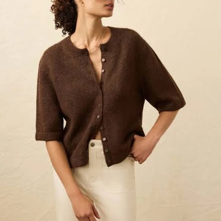 Faherty Women's Après Alpaca Cardigan