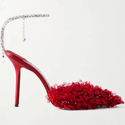 Jimmy Choo Womens Saeda 100 Mesh Pumps