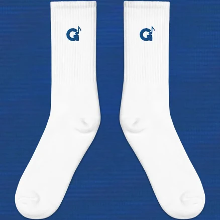 Logo Embroidered Socks