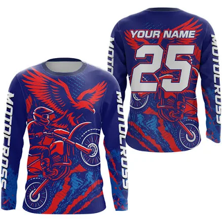 Eagle Motocross Racing Jersey with Long Sleeves
