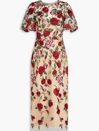 Marchesa Notte Midi Dress