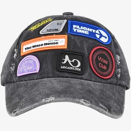 Vintage Distressed Patchwork Baseball Cap