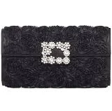 Roger Vivier Women's Efflorescence Satin Envelope Flap Clutch