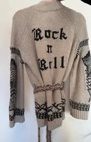 SOLD! Zadig & Voltaire Aspen belted cardigan Rock & Roll size S