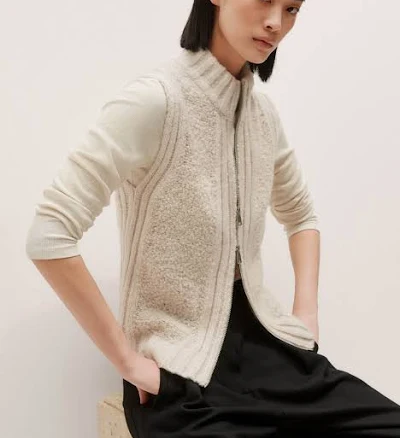 ME+EM Women's Teddy Merino Bouclé Sweater Vest