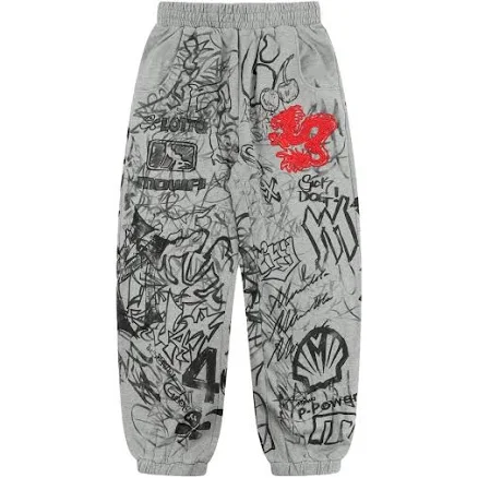 Mowalola Cotton Graffiti Print Joggers