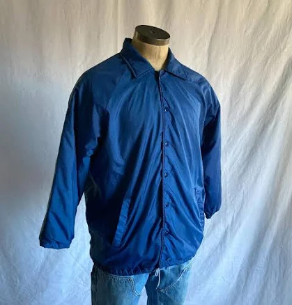 Vintage 90s Nylon Snap Up Raglan Windbreaker