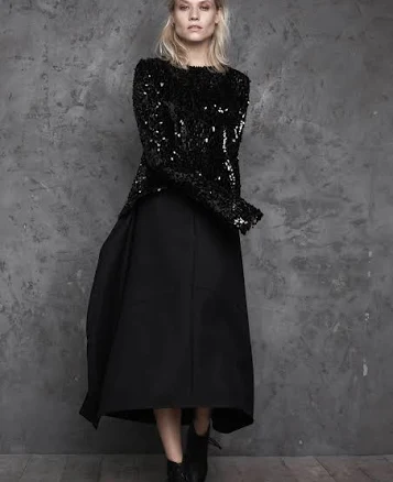Avant Garde Wool Cocoon Skirt
