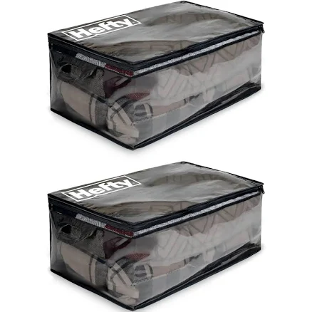 Extra Large Heavy Duty Storage Bags With Double Zippers Water Resistant On The Go Moving Totes With Shoulder Straps Foldable Reusable Packing Organize