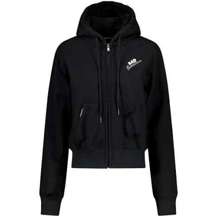 BAD HOODED ZIP Black Black-0