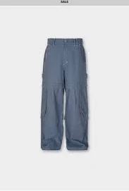 Layered Cargo Pants (Blue)
