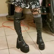 Dolls Kill x Bratz Miss Socialite Thigh High Boots