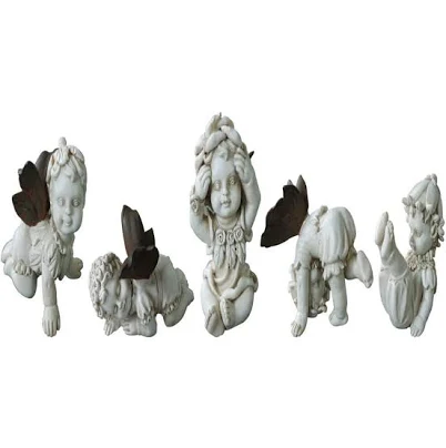 Hi-Line Gift Ltd. Fairy Garden Baby Fairies Garden Statue 5-Piece Set