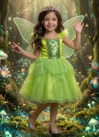ENCHANTED FAIRY DRESS & WING SET