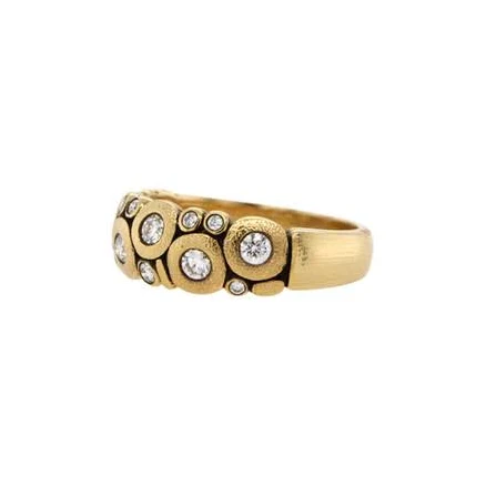 White Diamond Candy Dome Ring