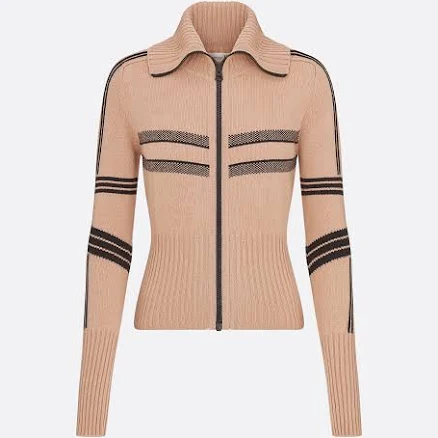 DIOR Women's Dioralps Mock Neck Wool and Cashmere Knit Cardigan