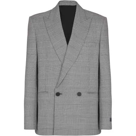 Balmain Prince of Wales 2-Button Blazer