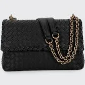 BOTTEGA VENETA Women's Intrecciato Double Chain Shoulder Bag