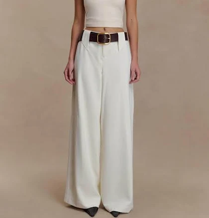 MESHKI Arlo Wide Leg Suiting Trouser