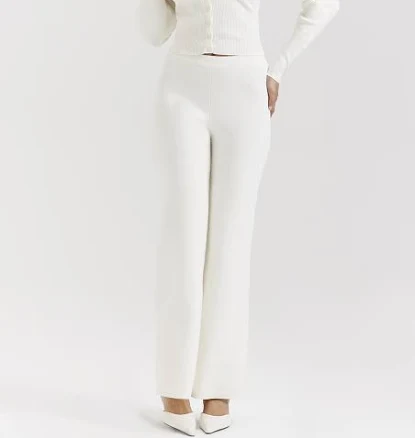 'Vanna' Cotton Knitted Trousers