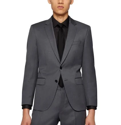 Boss Men's Single-Breasted Virgin-Wool Suit Jacket