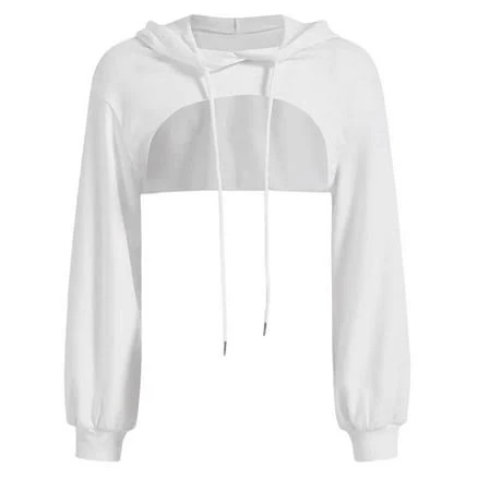 Women's Cropped Long Sleeve Hoodie