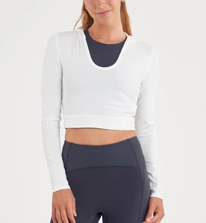 Thrive Société Cut Out Crop Hoodie