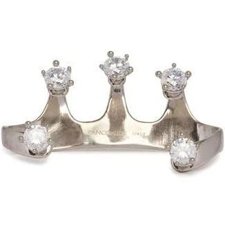 PANCONESI - Silver Armour Diamond Hand Bracelet