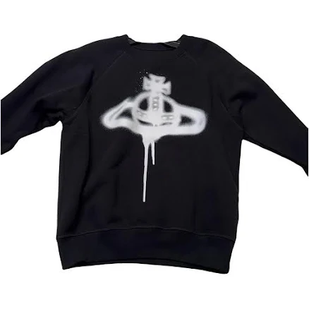 Vivienne Westwood Black Spray Orb Sweatshirt
