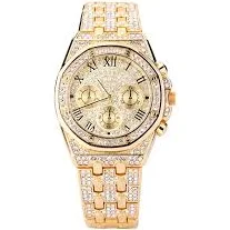Casual Round Single Folding Buckle Quartz Men's Watches
