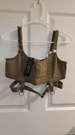 Dollskill Club Exx Buckle Crop Top1