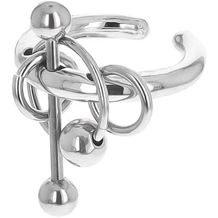 Justine Clenquet Carl Open Band Palladium Ring