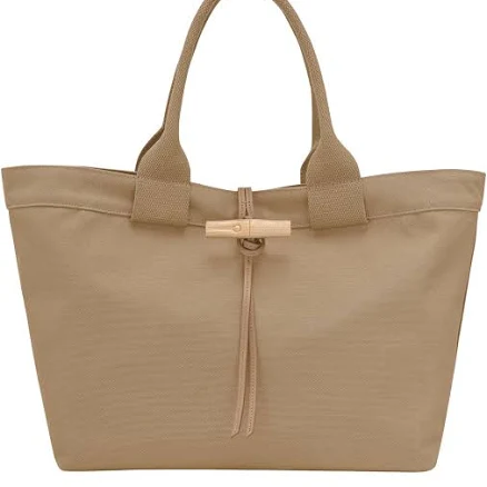 Longchamp Le Roseau Toile Large Tote Bag