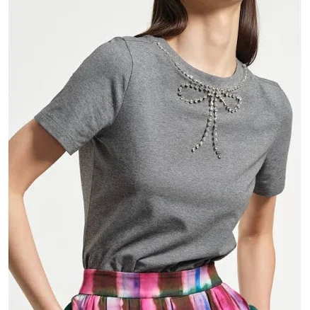 Isaac Mizrahi New York Crystal Embellished Bow Neck Tie
