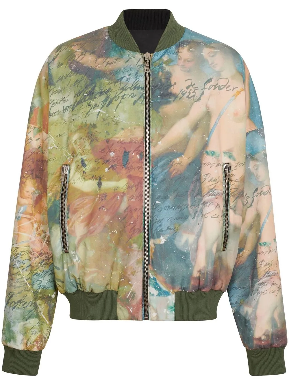 Painting-print Bomber Jacket