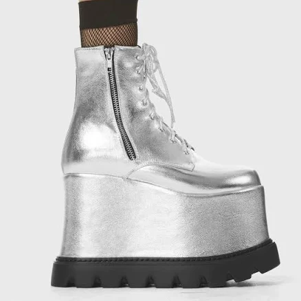 LAMODA Up In Arms Chunky Platform Ankle Boots