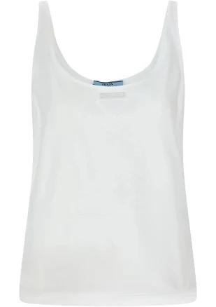PRADA Women's Cotton Jersey Tank Top