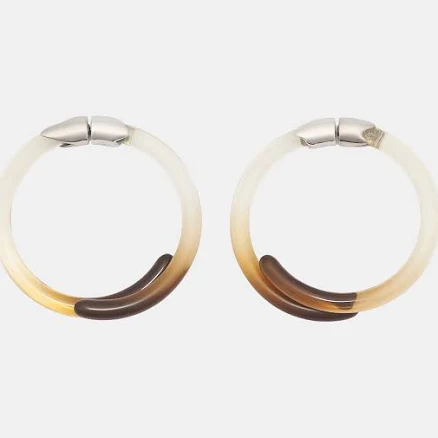 LORETTE COLE DUPRAT | H.Lorenzo|E3 Palladium Cola Earrings (E3-M-AMBER)