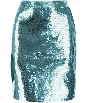 Loewe Sequin Embellished Cut-Out Skirt - XS