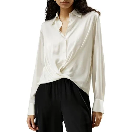 Lilysilk Women's Hem Pleated Silk Blouse