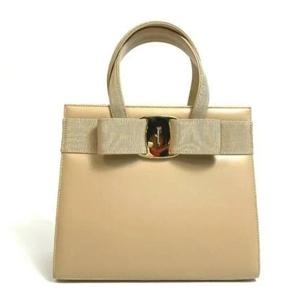 Ferragamo Women Vara Bow top handle Beige